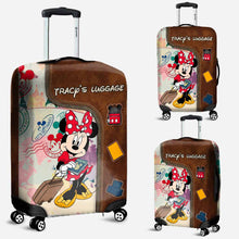 Load image into Gallery viewer, Personalized Leather Handbag & Luggage Cover Set for Travel