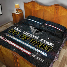 Load image into Gallery viewer, Personalized Star Wars Couple Quilt Set Custom Names Gift