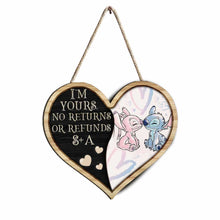 Load image into Gallery viewer, Personalized Ohana Wood Sign Custom Name Couple Gift Heart