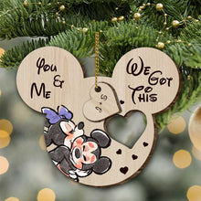 Load image into Gallery viewer, Personalized Christmas Mouse Wooden Pop Out Ornament Gift