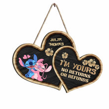 Load image into Gallery viewer, Personalized Ohana Wood Sign Custom Name Gift for Couple