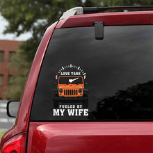 Load image into Gallery viewer, Personalized Love Tank Couple Car Decal for Vehicles - Custom Design