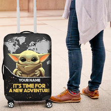 Load image into Gallery viewer, Personalized Luggage Cover Custom Name Adventure Travel Gift