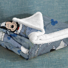 Load image into Gallery viewer, Personalized Mouse Blanket Custom Name Gift for Graduation