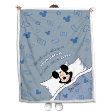 Load image into Gallery viewer, Personalized Mouse Blanket Custom Name Gift for Graduation