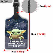 Load image into Gallery viewer, Personalized Leather Luggage Tag Custom Name Funny Gift