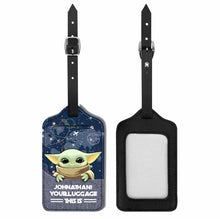 Load image into Gallery viewer, Personalized Leather Luggage Tag Custom Name Funny Gift