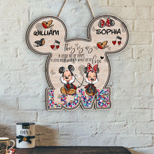 Load image into Gallery viewer, Personalized Couples Wood Sign This Is Us Decor Gift