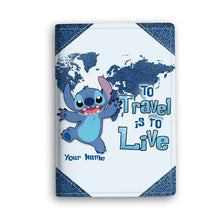 Load image into Gallery viewer, Personalized PU Leather Passport Holder Custom Name Travel Gift