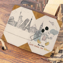 Load image into Gallery viewer, Personalized Passport Holder with Mickey Mouse Design for Travelers