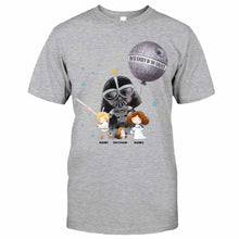 Load image into Gallery viewer, Personalized Best Dad in the Galaxy T-Shirt & Hoodie for Father's Day