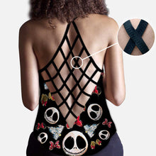 Load image into Gallery viewer, Personalized Cross Tank Top & Leggings Set for Girls - Mouse Ears Gift