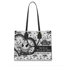 Load image into Gallery viewer, Personalized Leather Handbag Custom Name Unique Gift for Women