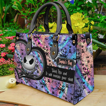 Load image into Gallery viewer, Personalized Leather Handbag with Skull Design for Women Gift