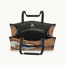 Load image into Gallery viewer, Personalized Leather Handbag Custom Name Gift for Women