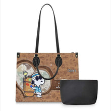 Load image into Gallery viewer, Personalized Leather Handbag Custom Name Gift for Women