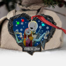 Load image into Gallery viewer, Personalized Nightmare Before Christmas Ornament Custom Name Gift for Couples