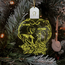Load image into Gallery viewer, Personalized Nightmare Before Christmas LED Acrylic Ornament Gift