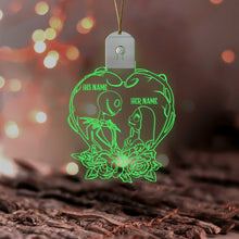 Load image into Gallery viewer, Personalized Nightmare Before Christmas LED Acrylic Ornament Gift
