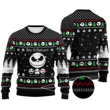 Load image into Gallery viewer, Personalized Father Of Nightmares Christmas Sweater Gift