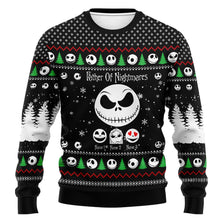 Load image into Gallery viewer, Personalized Father Of Nightmares Christmas Sweater Gift