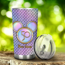 Load image into Gallery viewer, Personalized 50th Anniversary Mouse Tumbler Custom Name Gift