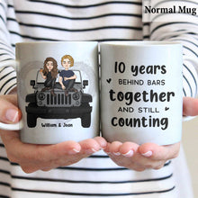 Load image into Gallery viewer, Personalized Couple Car Mug Custom Name 11oz Gift for Anniversary