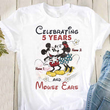 Load image into Gallery viewer, Personalized Couple Mouse T-shirt and Hoodie for Anniversary Gift
