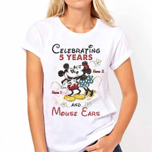 Load image into Gallery viewer, Personalized Couple Mouse T-shirt and Hoodie for Anniversary Gift