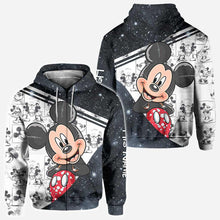 Load image into Gallery viewer, Personalized Couple Mouse Hoodies Custom Names Unique Gift