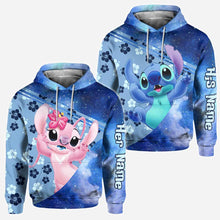 Load image into Gallery viewer, Personalized Ohana Hoodies for Couples Custom Names Gift