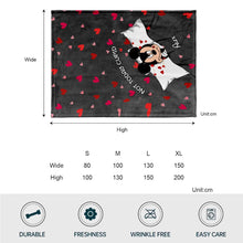 Load image into Gallery viewer, Personalized Not Today Cupid Mouse Blanket Custom Gift for Valentine