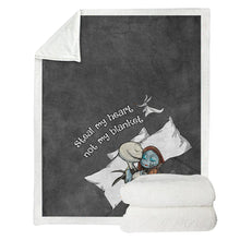 Load image into Gallery viewer, Personalized Couple Blanket Custom Name Romantic Gift