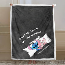 Load image into Gallery viewer, Personalized Ohana Blanket for Couples with Custom Names