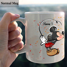 Load image into Gallery viewer, Personalized Mickey & Minnie Couple Mug Custom Names Gift