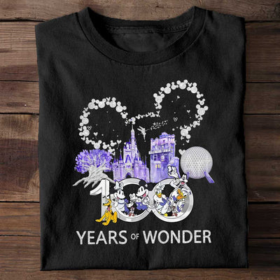 100 Years of Wonder T-shirt & Hoodie for Disney Fans