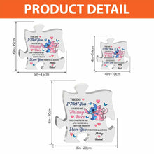 Load image into Gallery viewer, Personalized Custom Shaped Acrylic Couple Plaque Gift for Anniversary or Valentine's Day