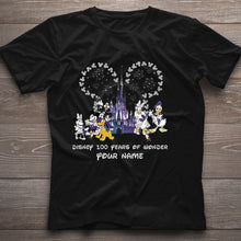 Load image into Gallery viewer, Personalized Disney 100 Years of Wonder T-shirt & Hoodie Gift