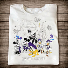 Load image into Gallery viewer, Personalized Disney 100 Years of Wonder T-shirt & Hoodie Gift