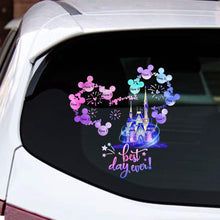 Load image into Gallery viewer, Personalized Best Day Ever Mouse Decal for Car or Wall