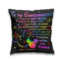 Load image into Gallery viewer, Personalized Soft Pillow with Heartwarming Message for Grandma's Granddaughter