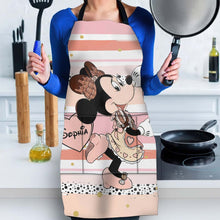 Load image into Gallery viewer, Personalized Minnie Mouse Apron Custom Name Gift for Her