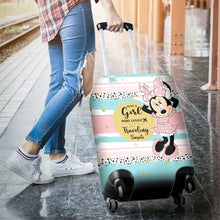 Load image into Gallery viewer, Personalized Minnie Mouse Luggage Cover Custom Name Travel Gift for Girls