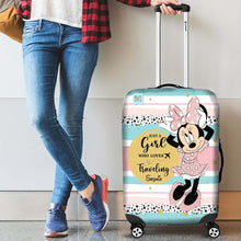 Load image into Gallery viewer, Personalized Minnie Mouse Luggage Cover Custom Name Travel Gift for Girls