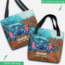 Load image into Gallery viewer, Personalized Ohana Tote Bag Custom Name Gift for Family