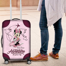 Load image into Gallery viewer, Personalized Minnie Mouse Luggage Cover Custom Name Travel Gift