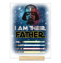 Load image into Gallery viewer, Personalized Father's Day Acrylic Plaque Custom Names Gift