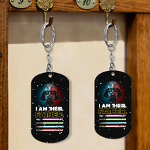 Load image into Gallery viewer, Personalized Stainless Steel Keychain for Dad Gift Idea