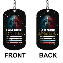 Load image into Gallery viewer, Personalized Stainless Steel Keychain for Dad Gift Idea