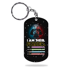 Load image into Gallery viewer, Personalized Stainless Steel Keychain for Dad Gift Idea